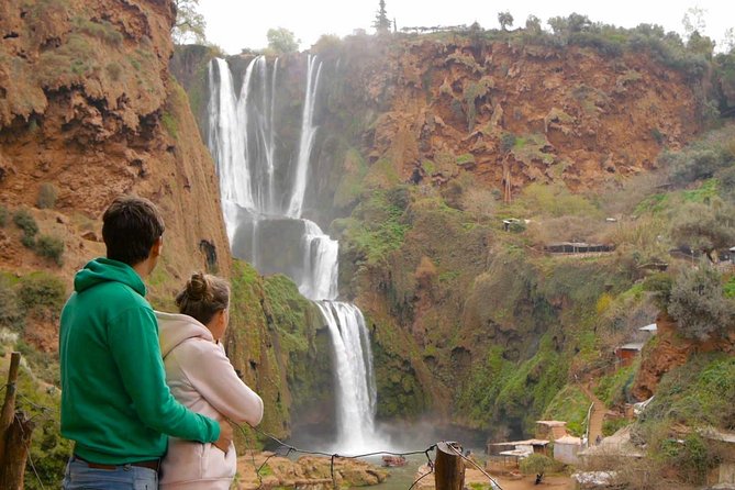 1 Day Tour from Marrakech To Ouzoud Waterfalls Small-Group - Walking down to the water
