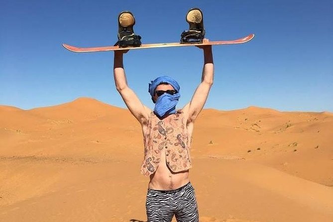 1 Night in desert Merzouga with Camel trek - Erg-Chebbi, Morocco - Sandboarding and the extra time at camp