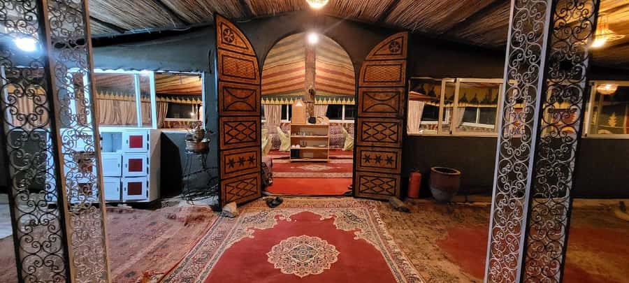 2-Day Excursion Marrakech to Ait Ben Haddou & Zagora Desert - A private tent, dinner, and music after dark
