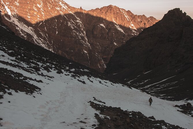 2 Days 1 Night Hike Mount Toubkal Tour - The long descent back to Imlil