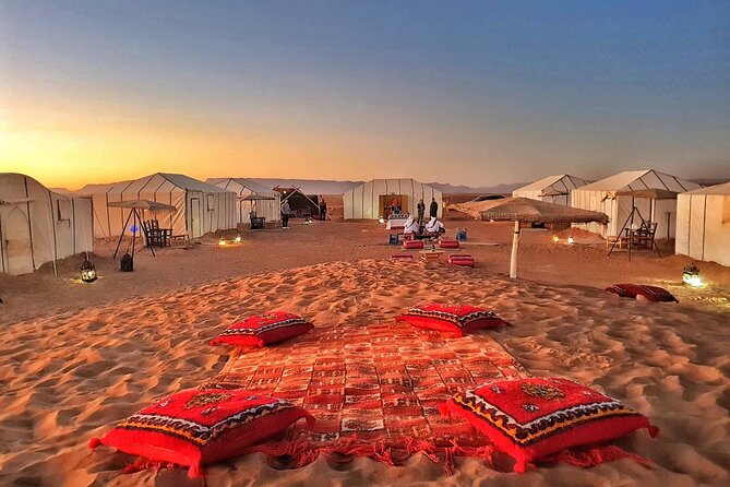 3-Day Marrakech to Fes Sahara Desert Tour via Merzouga - Sunset by camel in the Erg Chebbi dunes