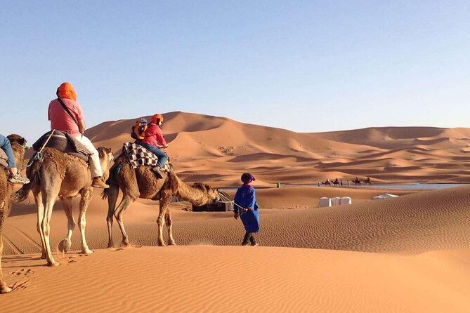 3 Days 2 Nights Desert Trip From Fez to Marrakech in Group - Sunset by camel at Erg Chebbi