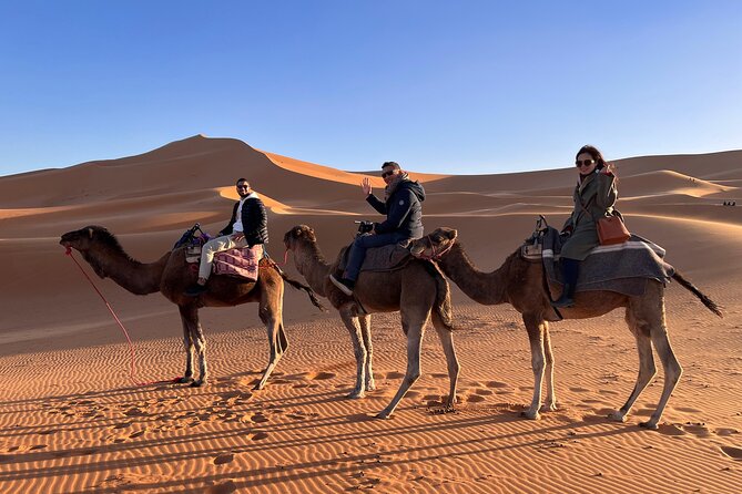 3 Days Desert tour from Fez to Marrakesh via Merzouga Erg chebbi - The Erg Chebbi camel trek