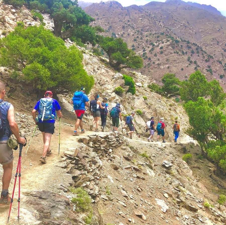 3 Days Trek Atlas Mountains Berber Villages from Marrakech - From Marrakech to Imlil and the first four-hour walk