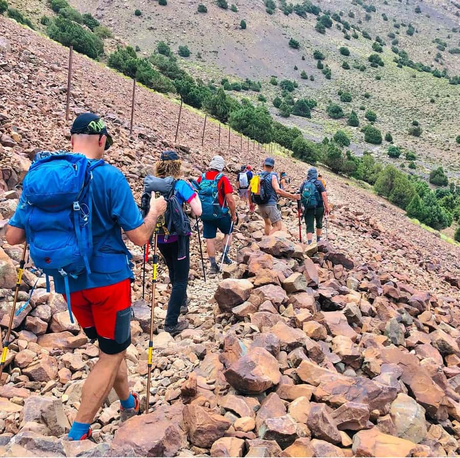 3 Days Trek Atlas Mountains Berber Villages from Marrakech - Day two over Mzik Pass to Tamsoult Waterfalls