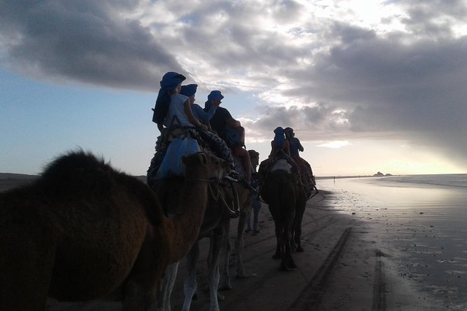 3-hour camel ride at sunset - Plage Tagharte gives the ride its character