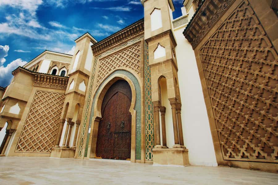 Agadir: Cable Car Ticket and Guided City Tour - Mohamed V Mosque, an exterior stop with real context