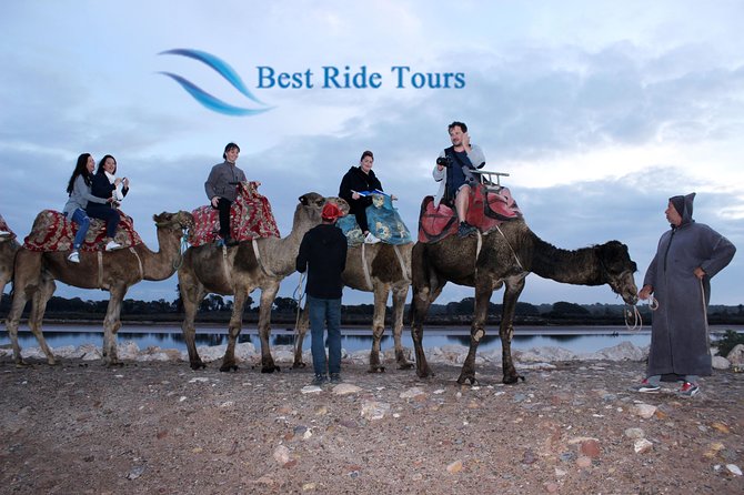 Agadir Camel Riding - Getting onto a camel for the first time
