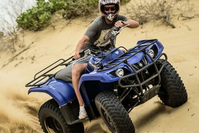 Agadir Go discover Quad Bike Experiences & Adventure - Getting ready with a helmet and goggles