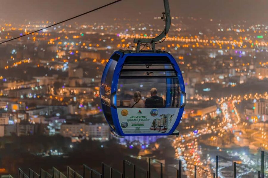 Agadir: Night Cable Car Round-Trip Ticket - Starting at Danialand near Pont Tildi