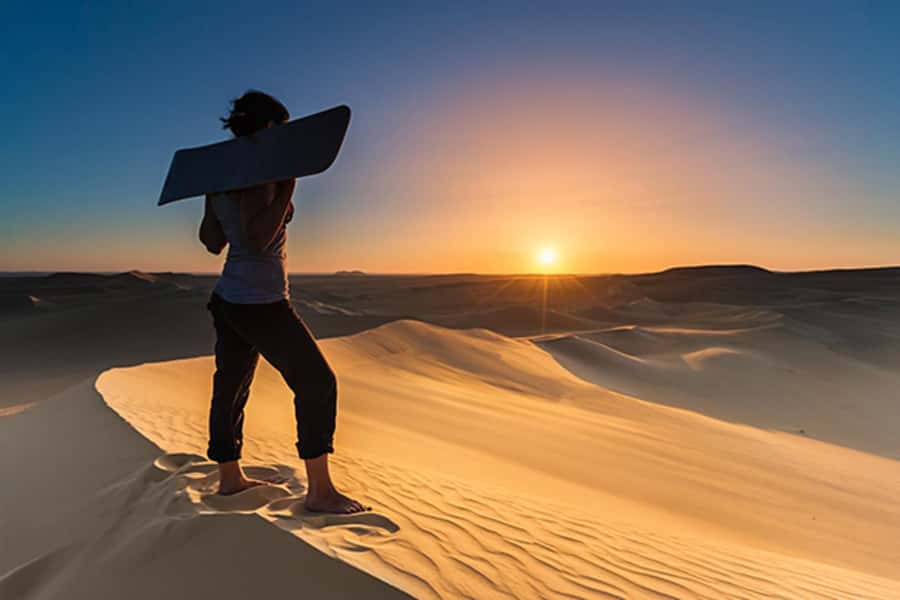 Agadir/Taghazout: Desert Sandboarding & Visit to the Canyon - The canyon and sea cave come before the board