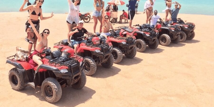 Agadir/Taghazout : Quad Bike Safari Desert - The Berber tea stop near the dunes