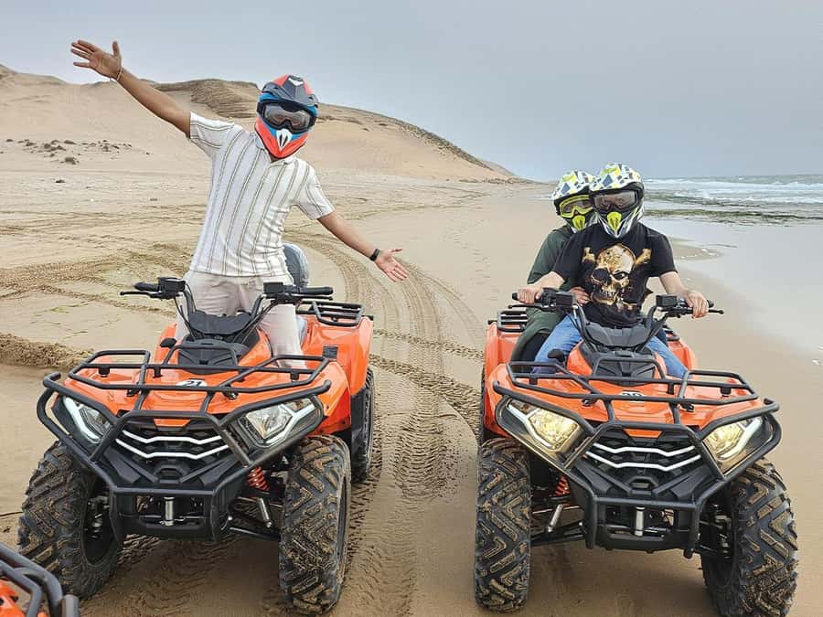 Agadir to Tifnit Desert: Quad Biking Tour with Sandboarding - Getting started on the quad bikes