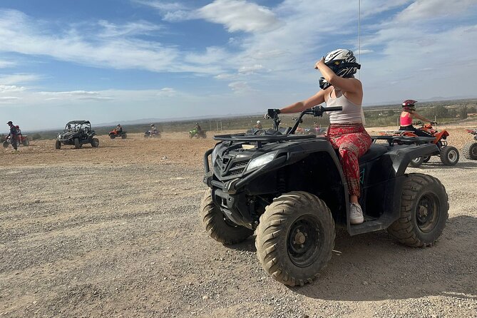 Agafay Desert, 2H of Quad Biking, tea & transfer from Marrakech - Getting ready at the quad base