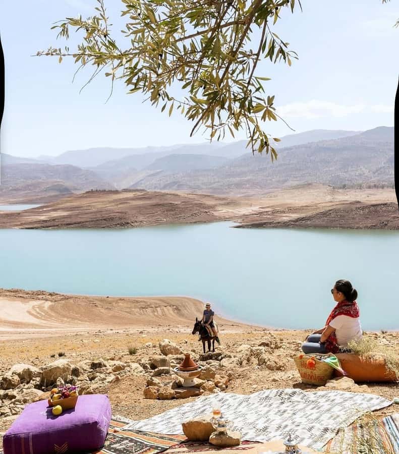 Agafay Desert & Atlas Mountain & Camel Ride Day Trip & Lunch - The argan-oil breakfast stop