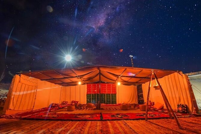 Agafay Desert Camel Ride With Dinner And Sunset Spectacle - Walking through quiet dunes before sunset