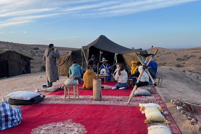 Agafay Desert dinner & camel ride with show - Music, fire, and the after-dark atmosphere
