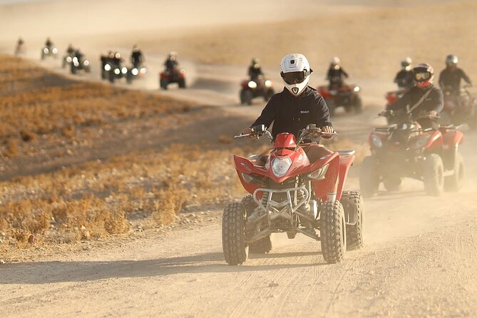 Agafay Desert, Dinner show with Quad bike and Camel Ride - Thirty minutes on a shared quad bike