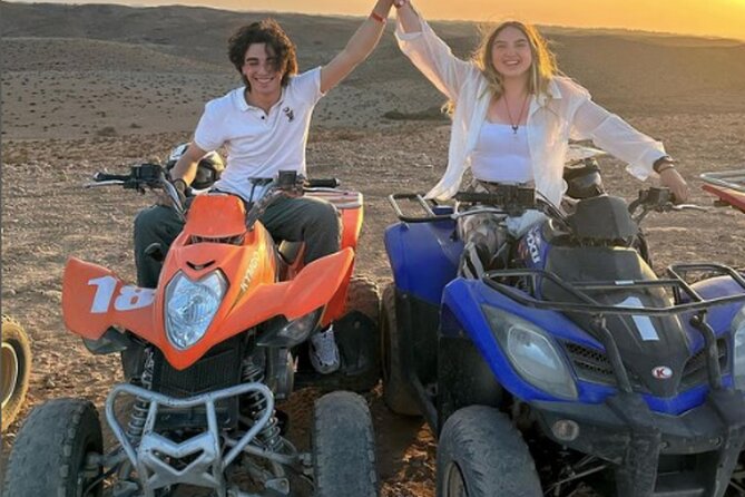 Agafay desert Family Package: Quad Bike & Camel Ride, Dinner Show - Traditional dress before the camel ride