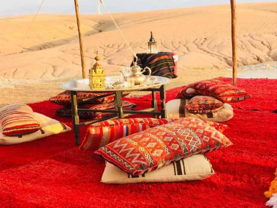 Agafay Desert: Magical Half-Day Lunch with Pool Swim - Arriving at the desert pool