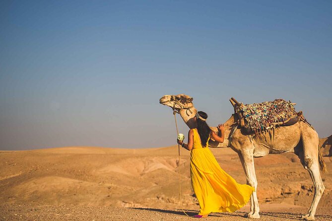 Agafay Desert Package, Quad Bike, Camel Ride and Dinner Show - Tea, argan oil, and time to slow down