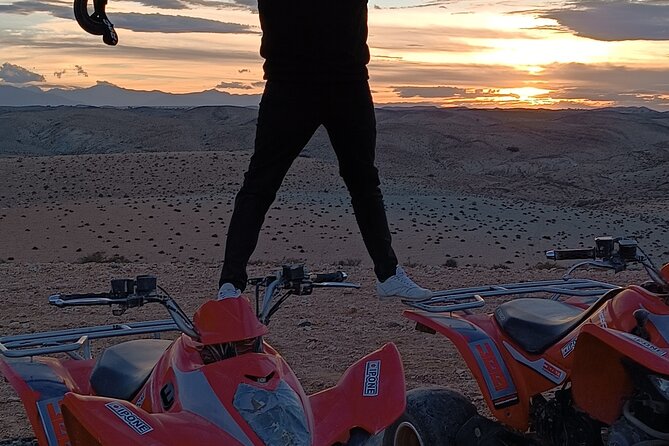 Agafay Desert Package, Quad Bike, Camel Ride and Dinner Show - Berber music, dancing, and the fire show