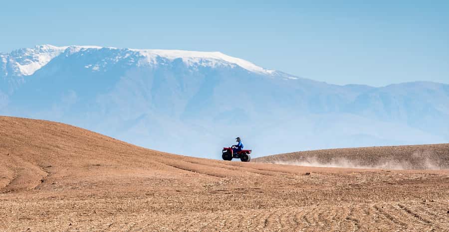 Agafay Desert: Quad Bike and Camel Ride Adventure Tour - Agafay is a rocky desert, not the Sahara