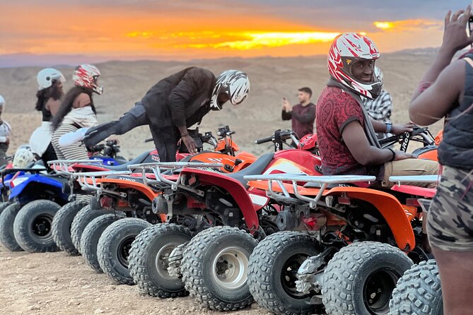 Agafay Desert: Quad Bike, Camel Ride and Dinner Show in Marrakech - Quad biking across Agafay’s rocky desert
