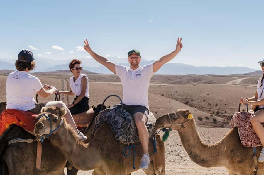 Agafay Desert Tour: Quad, Camel, Lunch & Pool Access - Moroccan lunch at the desert retreat