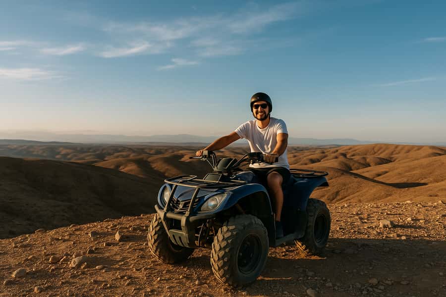 Agafay: Quad, Camel Ride & Dinner Show from Marrakech - A 15-minute camel ride timed for sunset