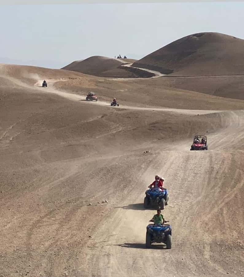 Agafay Tour: Sunset, Dinner, Camel ride, Quad and fire show - Dinner beneath the evening sky
