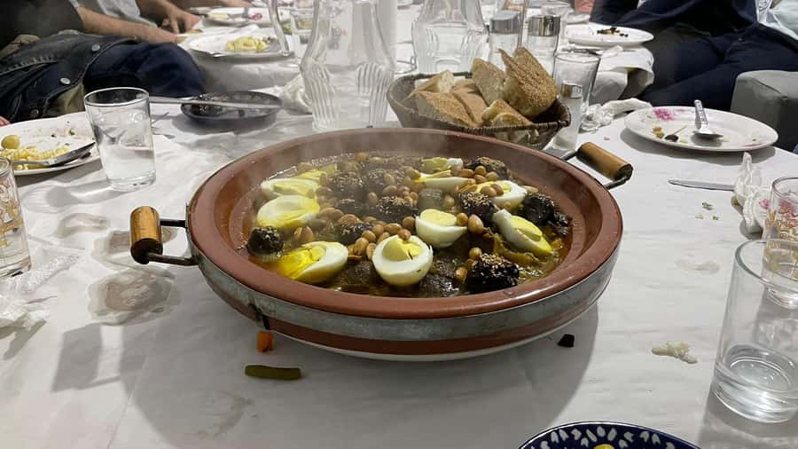Atlas mountains hike with waterfalls & 3 valleys day trip - Ait Souka lunch with a wide mountain view