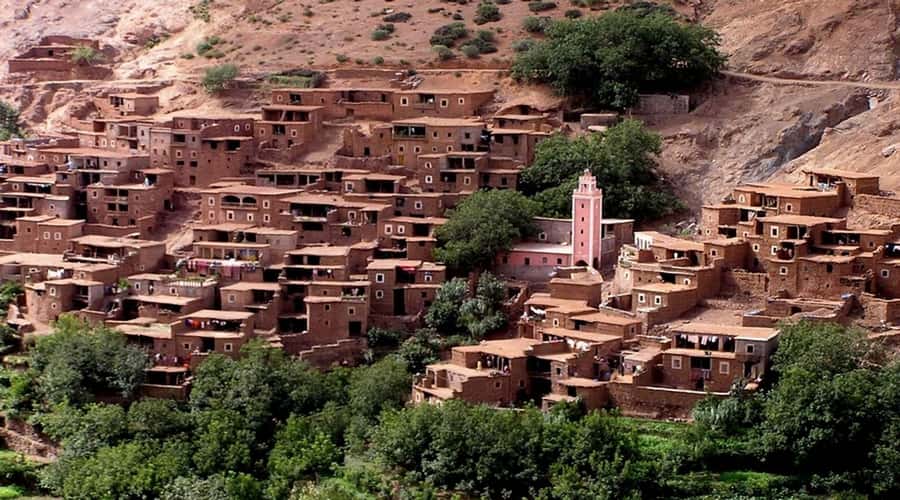 Atlas Mountains: Ijoukak and 4 Valleys with Camel Ride - A camel ride in Moulay Brahim Valley