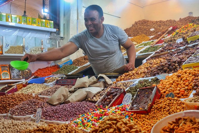Authentic Moroccan Food Tour in Marrakech with Dinner - Route two: stuffed pancakes, street donuts, and sheep’s head