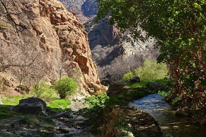 Berber villages : Atlas Mountains Day Hike from Marrakech - Asni shows the valley at a slower pace