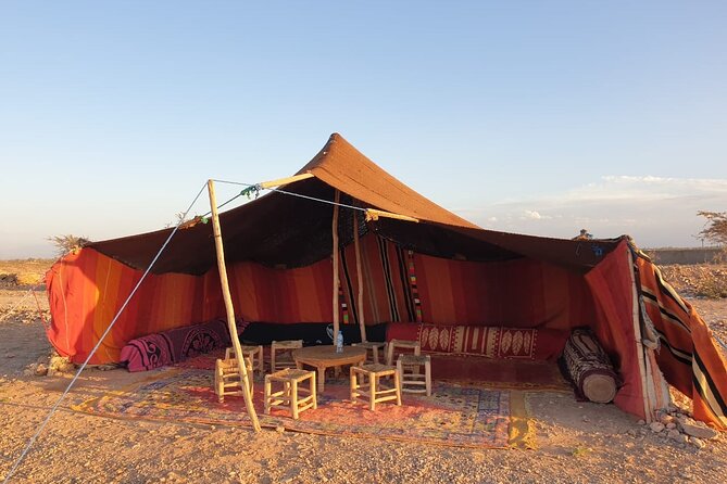 Camel ride Marrakech - Mint tea and the tent welcome