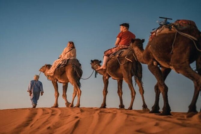 Camel Trekking & 1 Night in Merzouga Desert Camp - Riding into the Erg Chebbi dunes at 5 pm