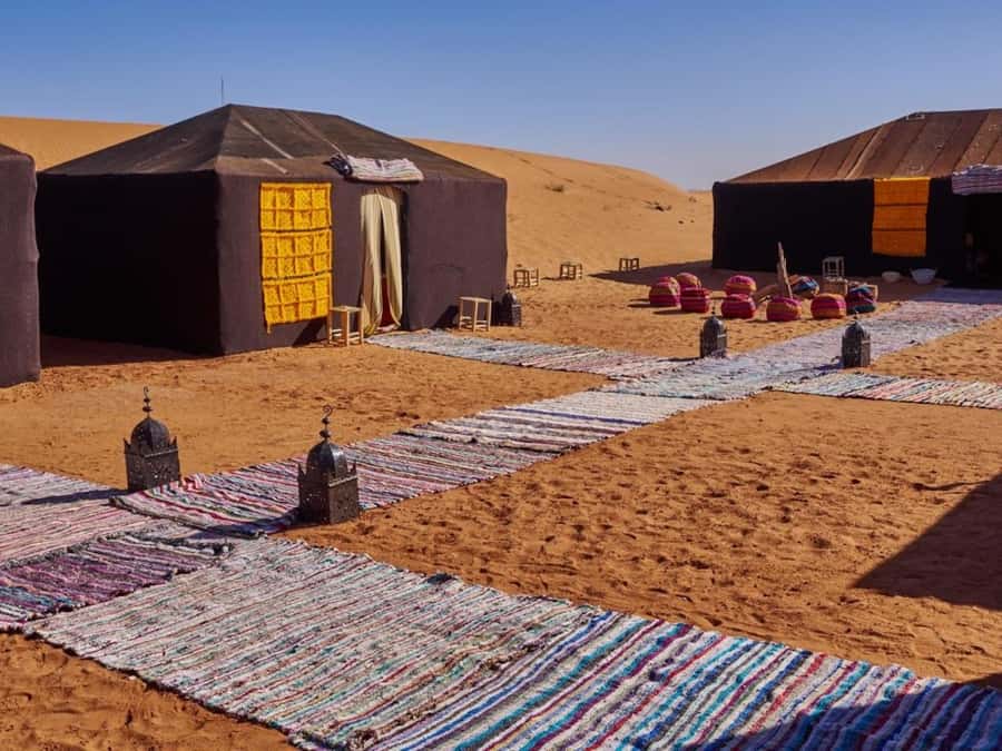 Camp Overnight in Merzouga's Erg Chebbi Dunes from Merzouga - A sunset camel ride from Merzouga