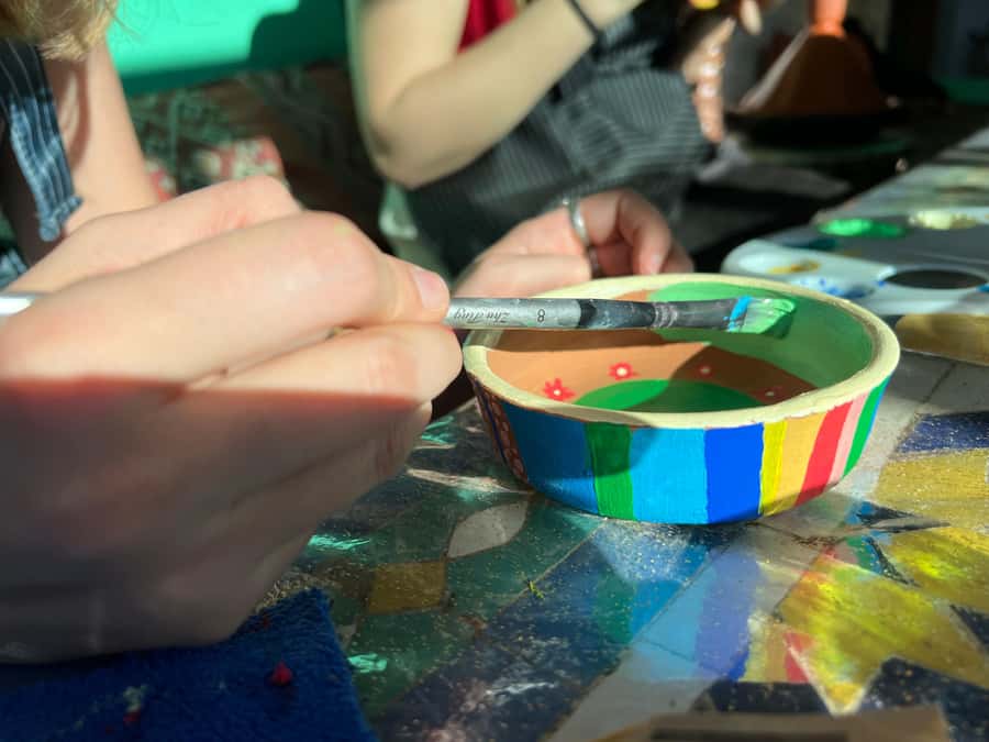 Creative Painting on Fes Pottery - Choosing your piece and planning your design
