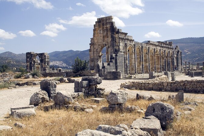 Day Trip from Fes to Meknes, Volubilis, Moulay Idriss - Meknes by car: imperial walls and Bab Mansour