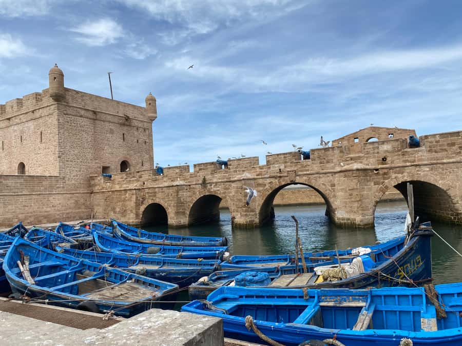 Day trip to Essaouira - Arriving at Essaouira’s port and fortress
