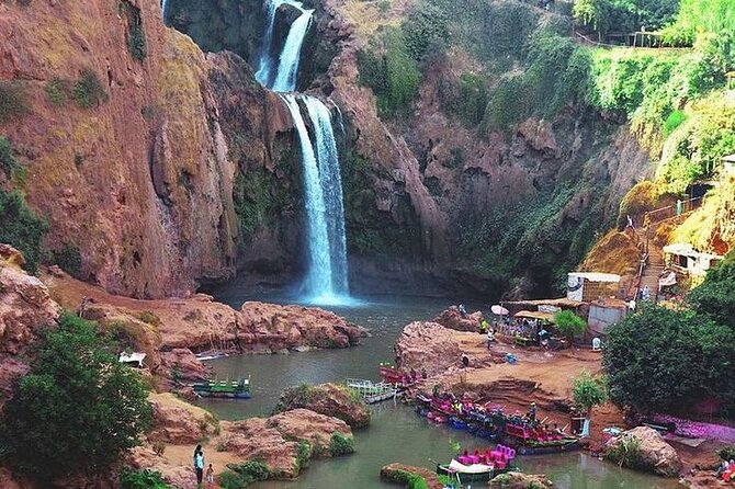 Day trip to OUZOUD waterfall with guide&boat ride from Marrakech - Lunch with a view, at your own cost
