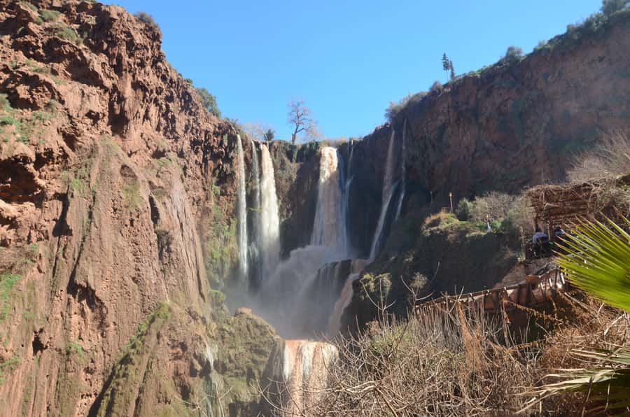 Day Trip To Ouzoud Waterfalls & Boat Ride From Marrakech - The wooden boat and the best close-up view