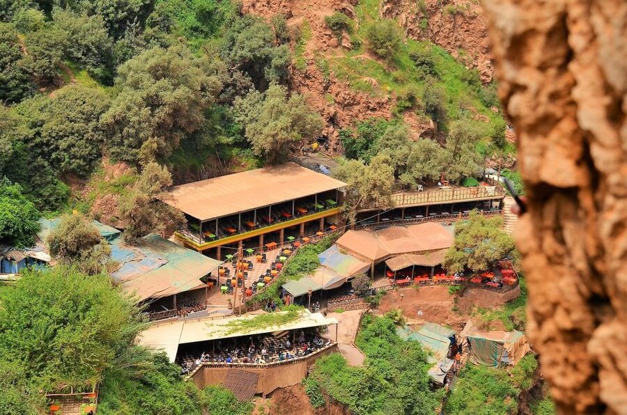 Day Trip To Ouzoud Waterfalls & Boat Ride From Marrakech - Lunch above the falls, with a price check
