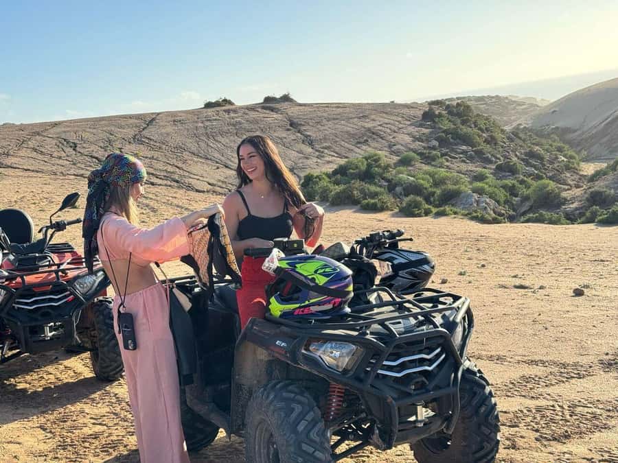 Desert & Beach Quad Adventure With Camel Ride - A short camel ride with a slower rhythm