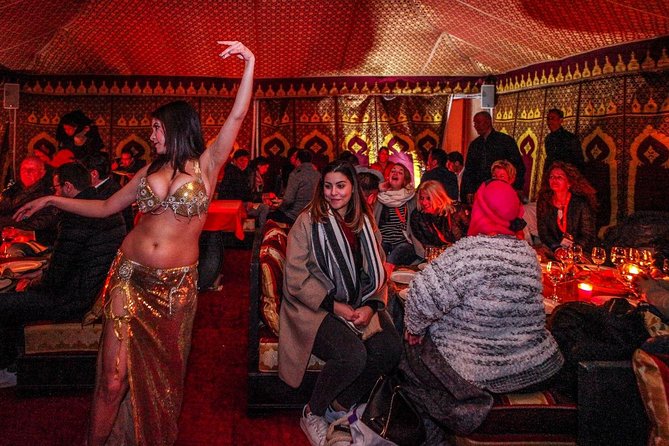 Desert D'Agafay Package - Quad, Dromedary and Dinner Show - Campfire dinner beneath nomadic-style tents