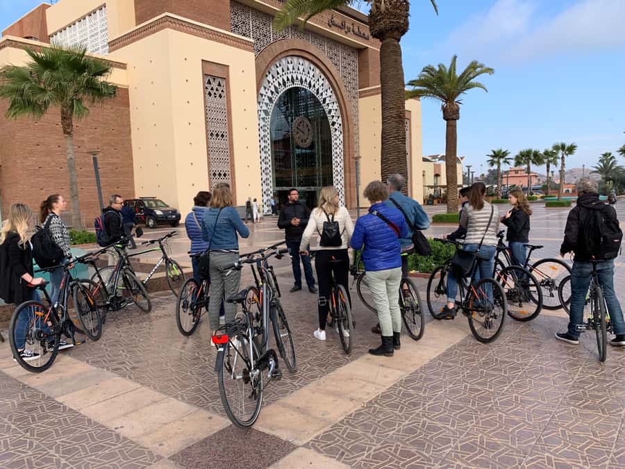 Dutch Bike Tour in Marrakech with Local Guide - Koutoubia Mosque and the city’s most familiar view