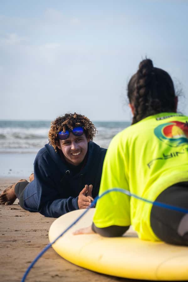 Essaouira: Surf Lesson with changing rooms & Hot showers - Finding your first manageable wave