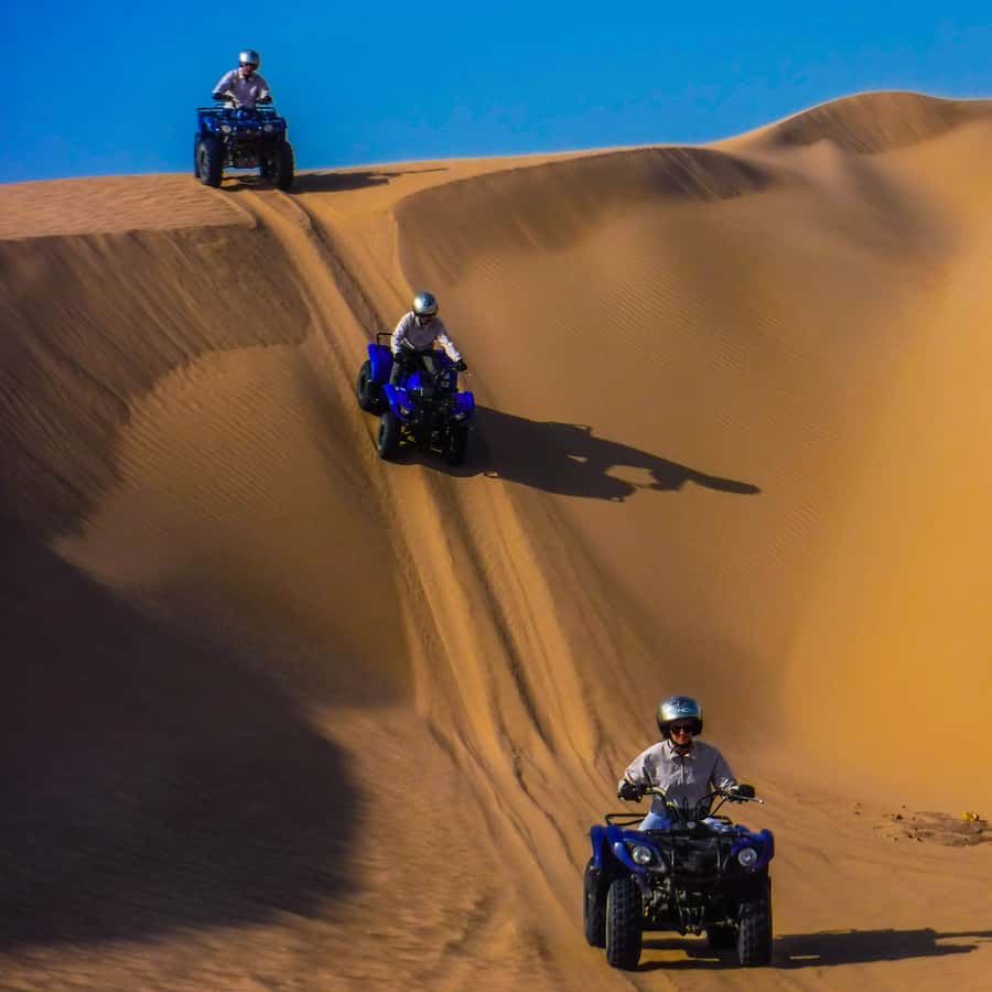 Essaouria: Beach & Big Dunes 2-Hour Quad Biking Tour - A short break with water and chocolate