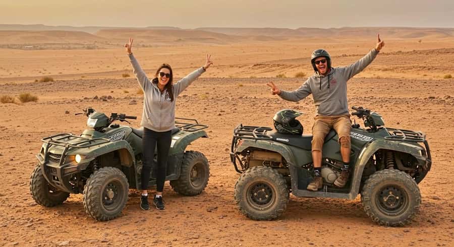 Evening Marrakech: Agafay Desert Quad , Camel & Dinner Shows - A slower camel ride near sunset